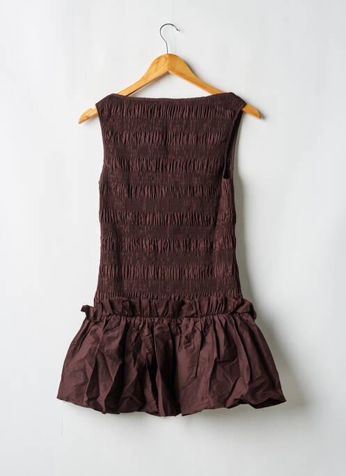 Rochie scurtă maro PEPPERMAYO femeie