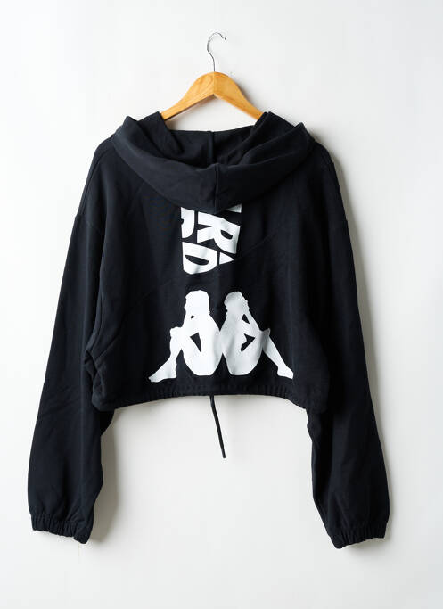 Hanorac cu glugă negru KAPPA femeie