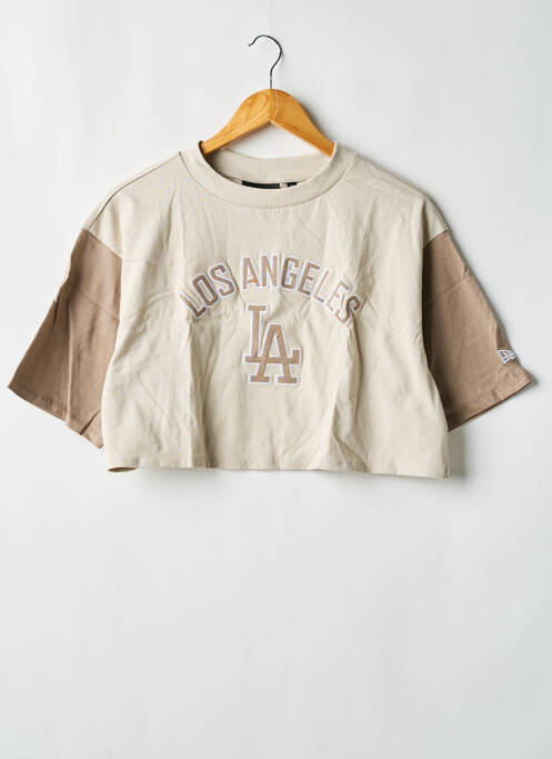 Tricou bej NEW ERA femeie