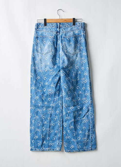 Blugi cu croială largă albastru BERSHKA femeie