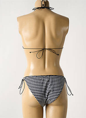 Costum de baie din două piese elasticitate top triunghiuri negru ASOS femeie