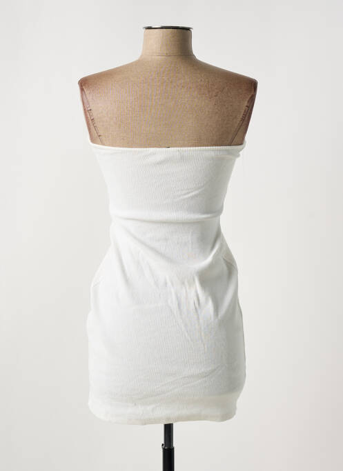 Rochie scurtă alb REBELLIOUS femeie