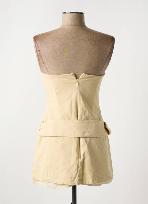 Rochie scurtă bej PEPPERMAYO femeie