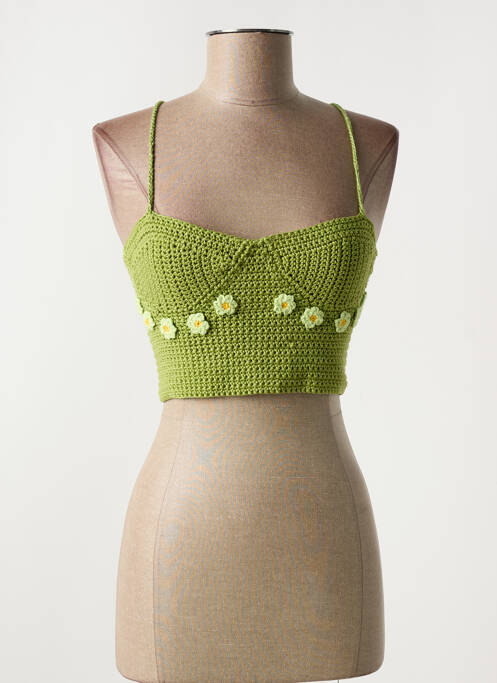 Top verde SANS MARQUE femeie