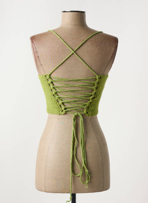 Top verde SANS MARQUE femeie