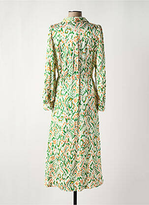 Rochie lungă mâneci lungi mâneci lungi verde ESQUALO femeie