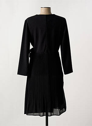Rochie midi mâneci lungi mâneci lungi negru SIGNE NATURE femeie