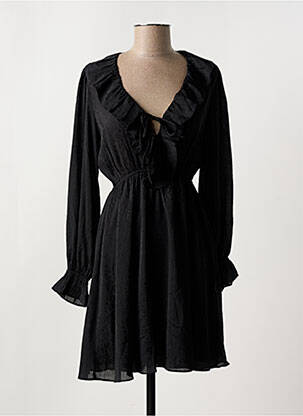 Rochie scurtă croială fluidă mâneci lungi negru MOLLY BRACKEN femeie