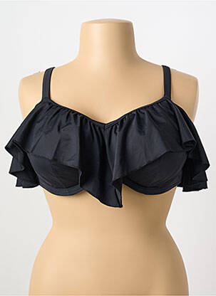 Sutien de costum de baie sutien cupe întregi cu decolteu înalt sutien cupe întregi cu decolteu înalt negru ELOMI femme