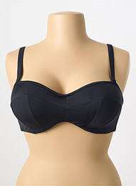 Sutien de costum de baie top bentiță top bentiță negru ELOMI femeie