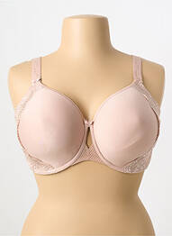 Sutien efect material satinat sutien cupe întregi cu decolteu înalt piele ELOMI femme