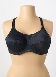 Sutien bretea multi poziție sutien cupe întregi cu decolteu înalt negru ELOMI femme