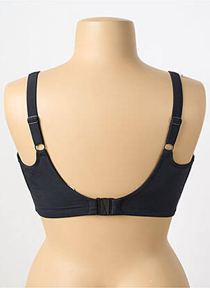 Sutien efect material satinat sutien cupe întregi cu decolteu înalt negru ELOMI femeie