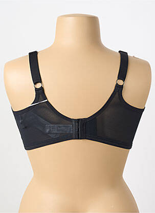 Sutien efect material satinat sutien cupe întregi cu decolteu înalt negru ELOMI femeie