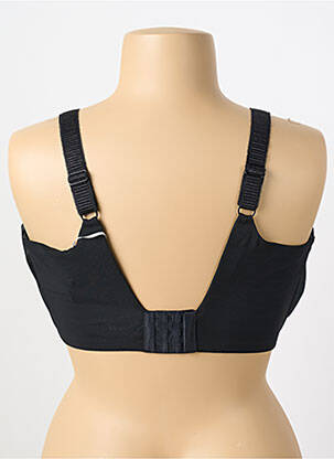 Sutien efect material satinat sutien cupe întregi cu decolteu înalt negru ELOMI femeie