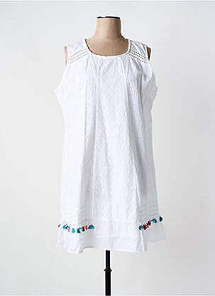 Rochie scurtă alb COLINE femeie