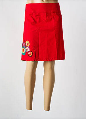 Fustă midi roșu COLINE femeie