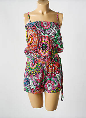 Salopetă scurtă roz COLINE femeie