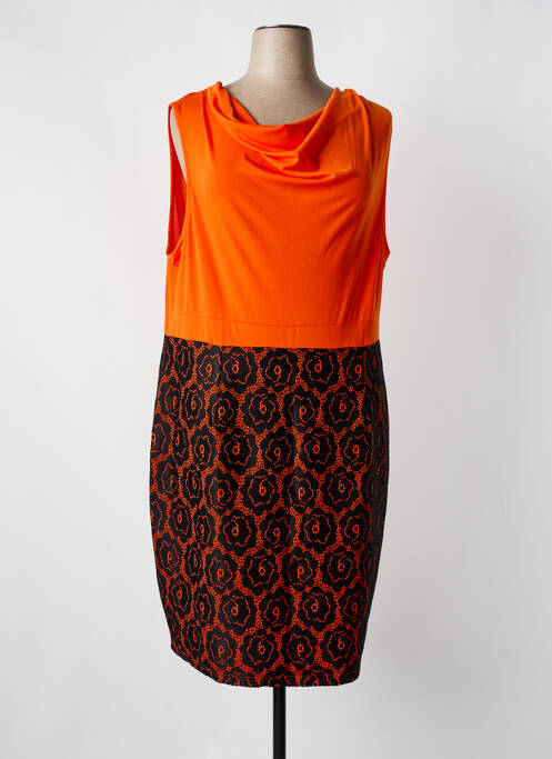 Rochie midi portocaliu H-3 femeie