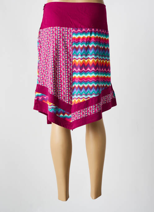 Fustă midi elasticitate violet COLINE femme