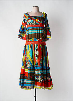 Rochie lungă albastru COLINE femeie