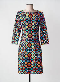 Rochie midi mâneci 3/4 mâneci 3/4 negru FOR HER PARIS femme