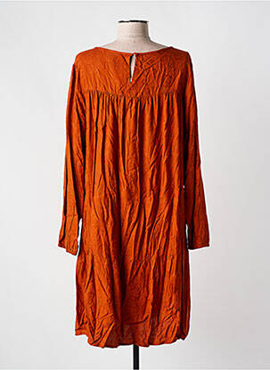 Rochie midi mâneci lungi mâneci lungi portocalie COLINE femeie