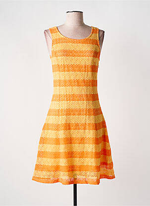Rochie midi fără mâneci fără mâneci portocalie JUS D'ORANGE femeie