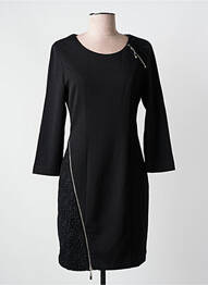 Rochie midi mâneci 3/4 mâneci 3/4 negru LANTIN femeie