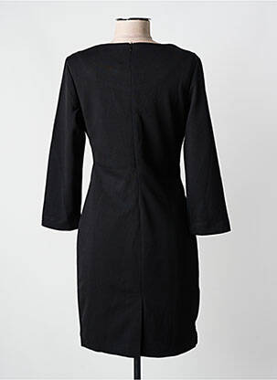Rochie midi mâneci 3/4 mâneci 3/4 negru LANTIN femeie