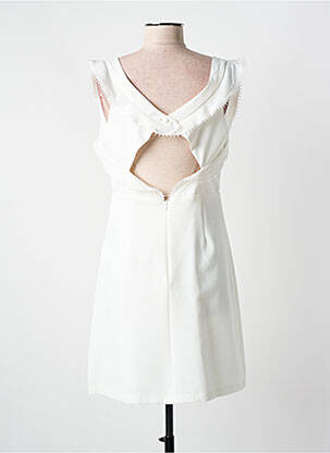 Rochie scurtă mâneci scurte mâneci scurte alb LOVIE & CO femeie