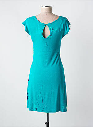Rochie midi mâneci scurte mâneci scurte albastru COLINE femeie