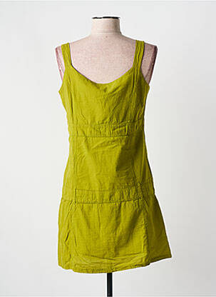 Rochie scurtă fără mâneci fără mâneci verde COLINE femeie