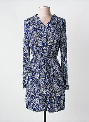 Rochie scurtă mâneci lungi mâneci lungi albastru COLINE femeie