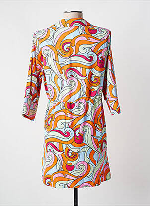 Rochie scurtă mâneci 3/4 mâneci 3/4 portocaliu ATELIER EVÈNE femeie
