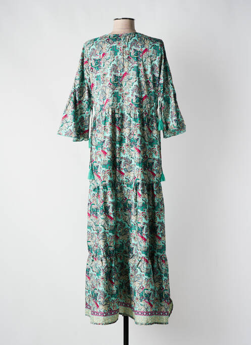 Rochie lungă verde COLINE femeie