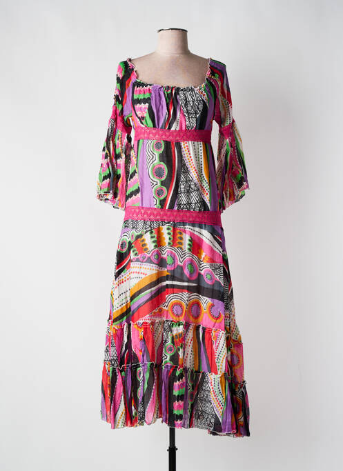 Rochie lungă violet COLINE femeie