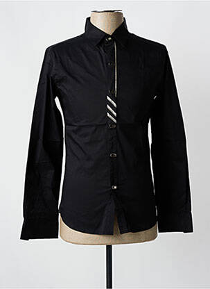 Cămașă cu mâneci lungi negru ROSS CARRA bărbat