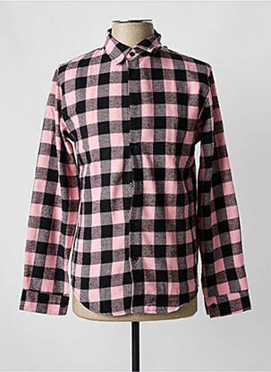 Cămașă cu mâneci lungi roz MADE IN ITALY bărbat