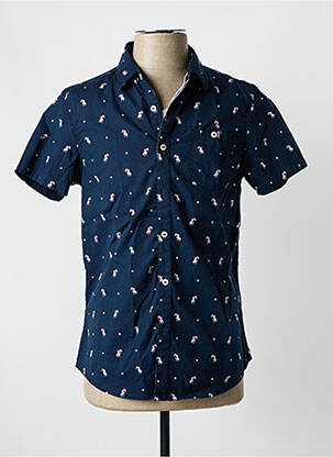 Cămașă cu mâneci scurte albastru KENZARRO bărbat