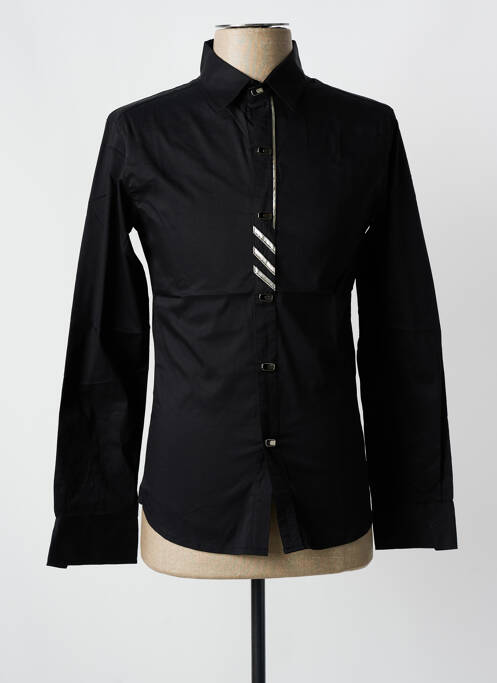 Cămașă cu mâneci lungi negru ROSS CARRA bărbat