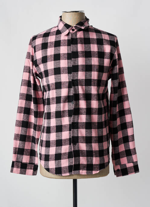 Cămașă cu mâneci lungi roz MADE IN ITALY bărbat