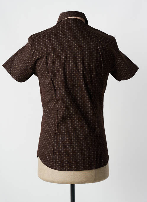 Cămașă cu mâneci scurte maro TONY COPPER bărbat