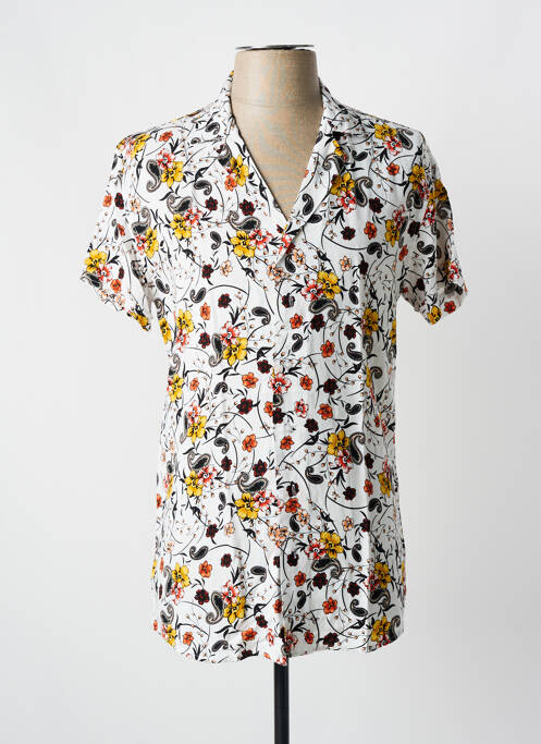 Cămașă cu mâneci scurte alb KZR bărbat