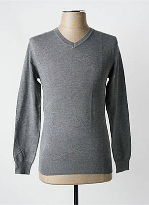 Pulover gri Y.TWO KNIT bărbat