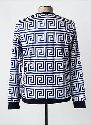 Hanorac mâneci lungi mâneci lungi albastru MADE IN ITALY bărbat
