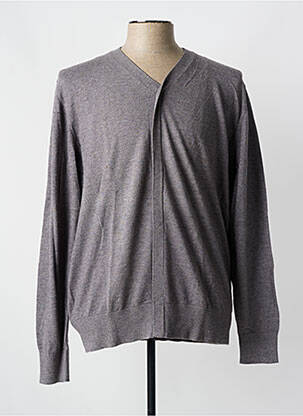 Vestă cu mâneci lungi maro OSCAR bărbat