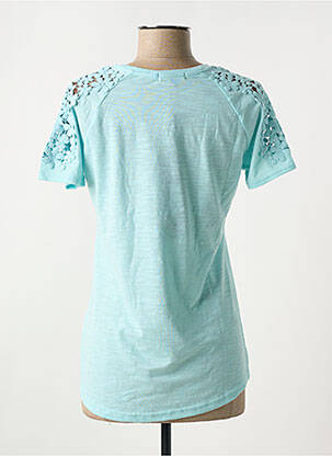 Tricou elasticitate mâneci scurte albastru ZELIA femeie