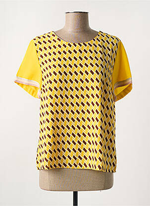 Top galben AZAKA femeie