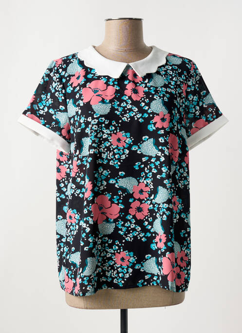 Top negru CERISE BLUE femeie